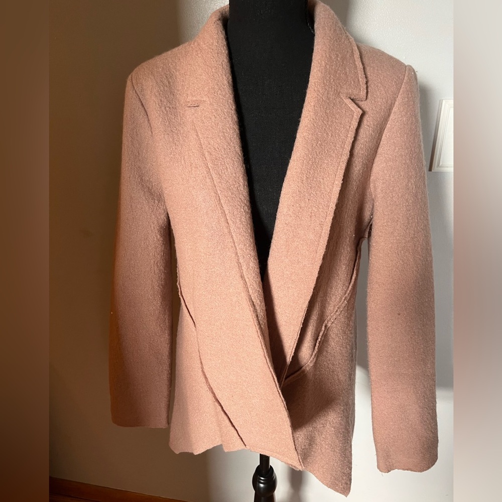 Cabi Jackets & Coats Cabi Valentina Jacket rose blush pink wool Sz M